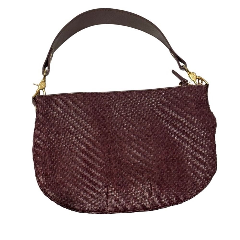 Clare V. Moyen Messenger Woven Brown Handbag $525